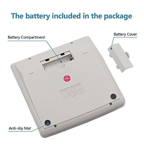 Calculator, Basic Desktop Calculator, Solar Battery Dual Power with 12-Digit Large LCD Display and Large Computer Keys Office Calculator by Ebristar (Battery Included) 5