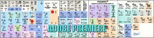 ADOBE PREMIERE GALAXY SERIES KEYBOARD STICKER APPLE SIZE 2