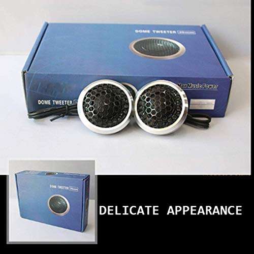 System 1-Inch Tweeter Kit Car Tweeter Speaker Silk Dome Tweeters Audio Component Tweeters Premium Speaker Original Sound Playback Simple to Install 5