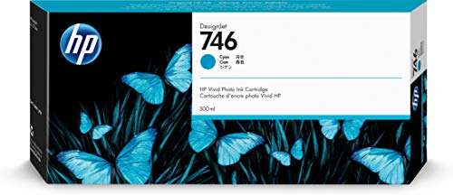HP 746 Cyan 300-ml Genuine Ink Cartridge (P2V80A) for DesignJet Z6 & Z9+ Large Format Printers 2