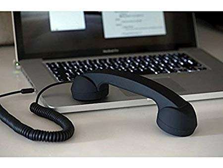 Praxon Anti-Radiation Coco Retro Style Handset for Mobiles & Tablet || 3.5mm Wired Retro Handset Receiver with HD Speaker and Microphone (Different Color Available) 4