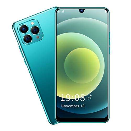 Yunseity IP12 PRO Unlocked Smartphone,6.26in Full Screen Dual SIM Cell Phone,Face Recognition Unlocked Smartphone(Green) 2