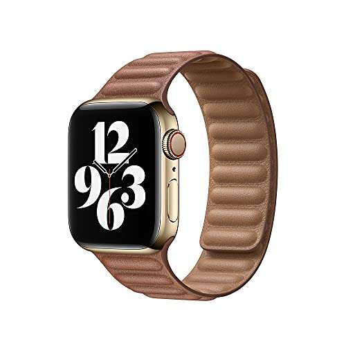 Apple Watch Leather Link (40mm) - Saddle Brown - Small 2