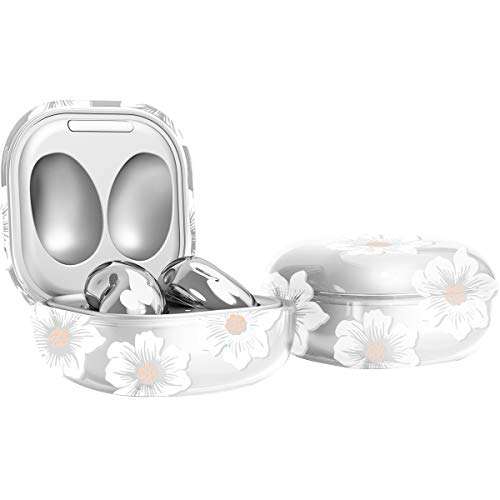 Galaxy Buds 2/Pro/Live Case - Soft Shockproof Protective Case Cover Skin with Keychain 2