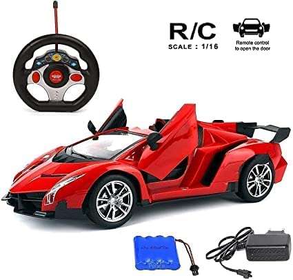 Frowwy Winner Racing car for Kids RC car Lighting Doors can be Open and Closed Multi Color car [Premium Edition] Sport Racing Car for Kids with Best Birthday Gift for Kids 6