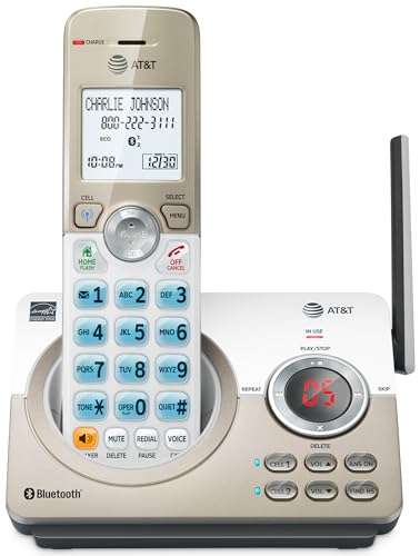 AT&T DL72119 DECT 6.0 Cordless Phone for Home with Bluetooth Connect to Cell, Call Blocking, 1.8" Backlit Screen, Big Buttons, intercom, and Unsurpassed Range 1