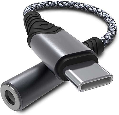 Bojuren USB C to 3.5mm Headphone Adapter,Type C to Aux Audio Jack Cable Cord DAC Compatible with Pixel 2 3 4XL,GalaxyS10/s10+,Huawei Mate10/P20,iPad Pro 2020/2019/2018 and More USB C Devices 2