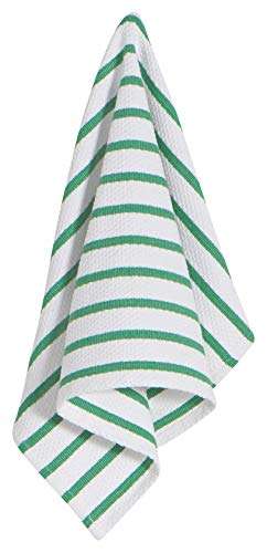 Now Designs 140614aa Basketweave Kitchen Towel, Set of 3, Greenbriar Green 2
