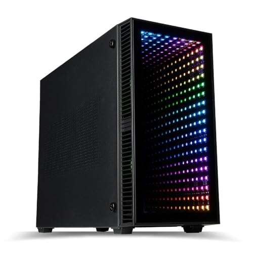 Empowered PC Continuum Mini Gaming Desktop - NVIDIA GeForce RTX 3070 (> 4060 Ti), Intel 12-Core i7-12700KF CPU, 32GB DDR5 RAM, 1TB NVMe SSD, WiFi 6, Windows 11 - Tiny Liquid Cooled RGB Gamer Computer 1