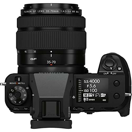 FUJIFILM GFX 50S II Medium Format Mirrorless Camera with 35-70mm Lens Kit + SanDisk 128GB Extreme SDXC, 2x Spare Batteries, Aluminum Hard Case, Filter Kits, 160 LED Video Light &Much More(39pc Bundle) 3