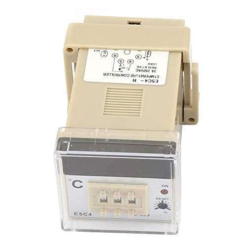 1.0Level Temperature Controller,E5C4-R Digital Temperature Controller Thermostat with K-Type Thermocouple Probe 5