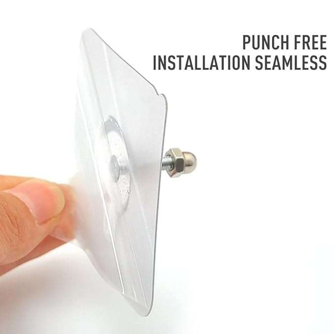 Heiter Adhesive Hooks Heavy Duty Wall Hooks, Nail Hook for Hanging Coat, Hat,Towel Robe Hook Rack Wall Mount- Bathroom and Bedroom Hooks for Wall Without Drilling (Nail Hook Trasparent 10 Pack) 3