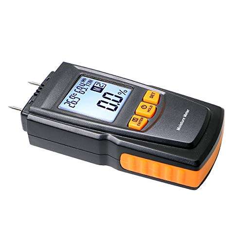 CICIN Wood Moisture Meter 2~70%, Humidity Tester Timber Damp Detector Portable Wood Moisture Meter Humidity Gauge 5