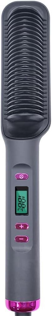 NANZU Hair Straightener Brush Hair Straightener Comb Anti-Scald Hair Straightening Brush Fast Heating Ceramic