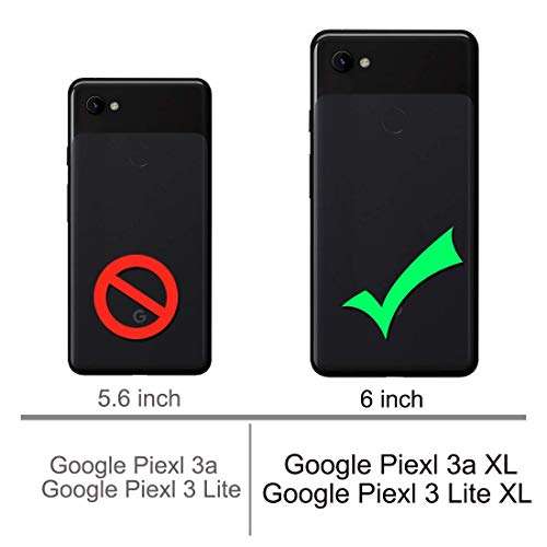 Booceicd for Google Pixel 3a XL Case, Pixel 3 Lite XL Case, [Wrist Strap] Luxury PU Leather Wallet Flip Protective Phone Case Cover with Card Slots and Stand for Google Pixel 3a XL Phone Black 2