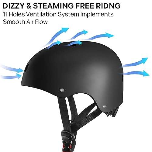 JBM Skateboard Helmet - Lightweight, Adjustable & Design of Ventilation Skate Helmet for Scooter, Roller Skate, Inline Skate 5