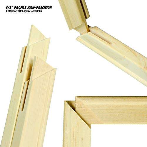 Canvas Boards Canvases for Painting, 8x10 Inch 2 Pack Canvas Panels, 8oz Triple Primed 100% Cotton Acid Free Painting Canvas Artist Quality Blank Canvas for Acrylic Oil Watercolor Tempera Paints 5