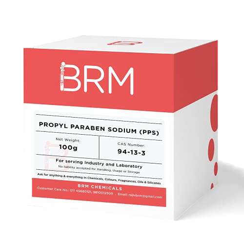 BRM Chemicals Propyl Paraben Sodium PPS - 1 KG For Soap Making, Shampoo, Cosmetics, Serum Making, Beauty Formulations, Moisturizer, Lotion Making & DIY Personal Care For Face, Hair, Skin & Body 1