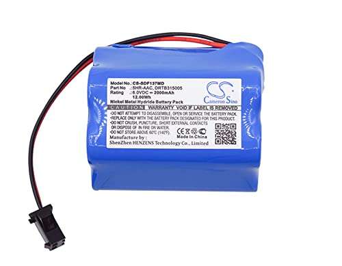 HGUIM 2000mAh/12.00Wh Replacement Battery for Sanyo 5HR-AAC, 6242099284, DRTB315005 MDF-137, MDF-C8V, MDF-U333, MDF-U537, MDF-U537D, MDF-V7486SC, VIP Plus 6