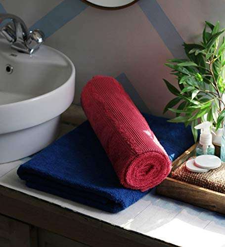 JBG HOME STORE 100% Cotton Regular Size Super Soft Bath Towels with 450 GSM for Bathroom | Premium Highly Absorbent Quick Dry Full Body Bath Towels for Men and Women, Pack of 2, 27 x 54 Inches 1