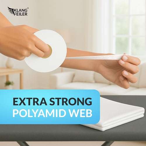 Klangfeiler® Iron on Hemming Web - 0.75 INCH x 32 Yards - Extra Strong - Iron Required 4
