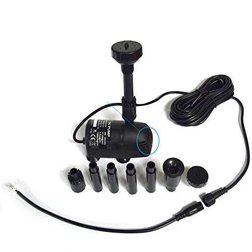 PowerEZ 12V - 24V DC Brushless Submersible Solar Water Pump 410GPH , for Solar Fountain, Fish Pond, and Aquarium ï¼Å’Small Pond, Garden Decoration 1