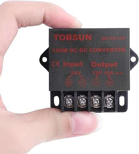 DC 24V to DC 12V 10A 120W Step Down Buck Converter Voltage Regulator Reducer Power Converter Mini Module 12V Transformer 5