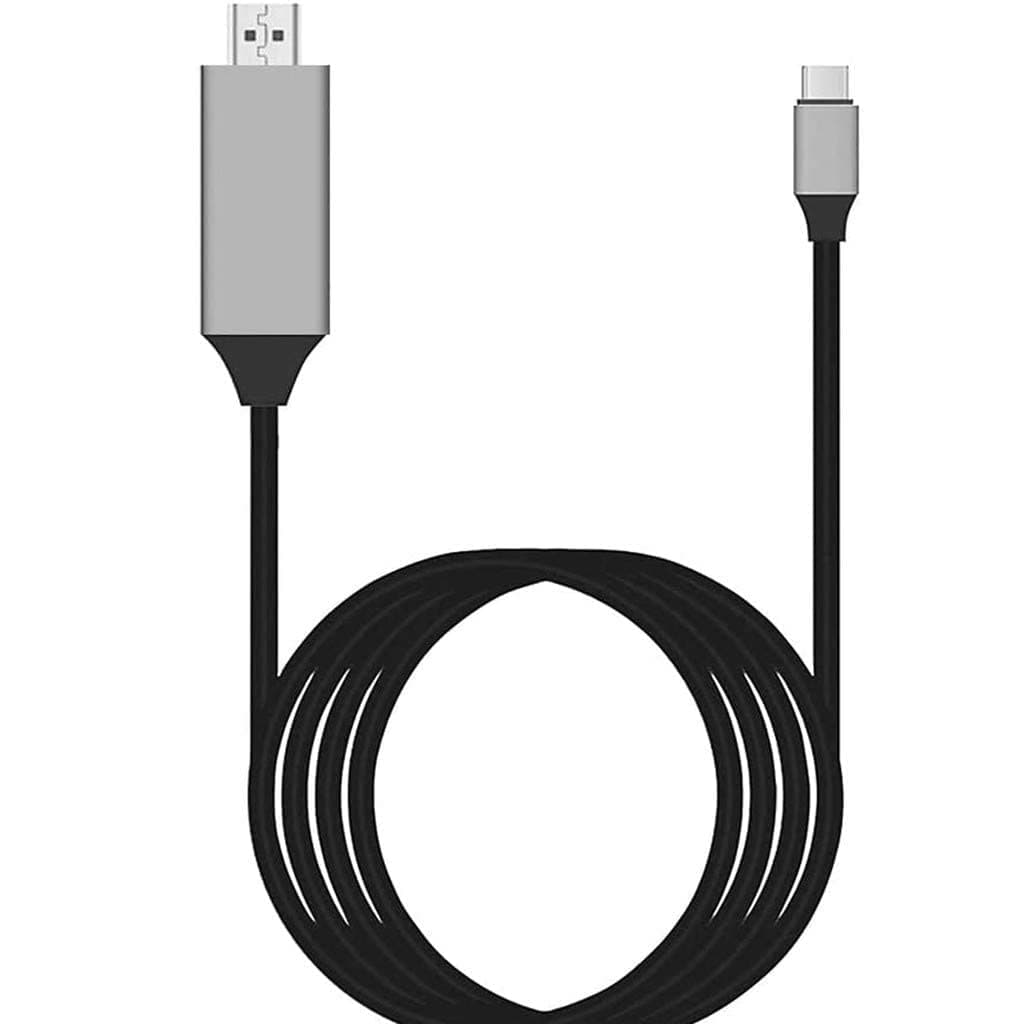 VOOCME USB 3.1 Type C Male to HDMI Male 4K Cable Compatible for HDTV, Monitor, Projector 2m cable (Black) 1