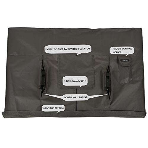 Patio Watcher Outdoor TV Cover 46"-48" with Bottom Cover Weatherproof and Dustproof Television Screen Protector Grey 3