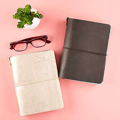 Erin Condren On The Go Folio - Champagne, Small Size Holder Case to Protect Your Petite Planners and Petite Journals for Travel. Stylish and Easy Elastic Band Enclosure 5