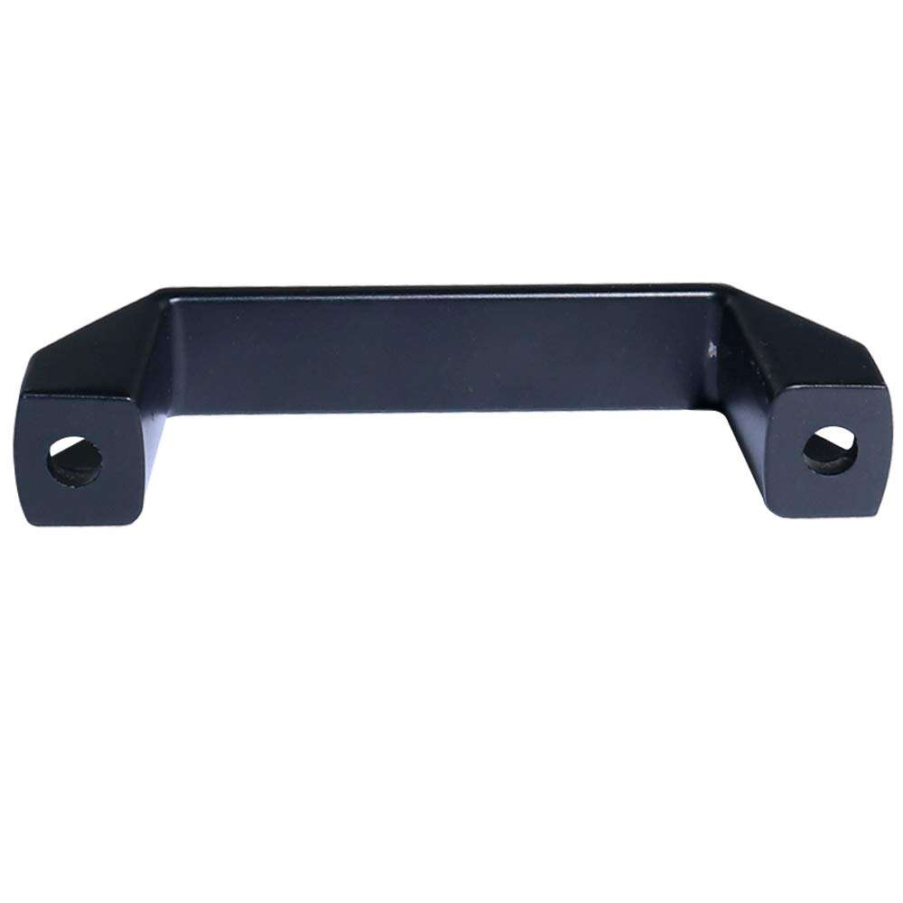 KOOTANS 6 Sets 90mm Black Aluminum Alloy Flat Black Handles Pulls with Screws and Nuts and Washers for Aluminum Extrusion Profile 2020 Series with Slot 6mm 6