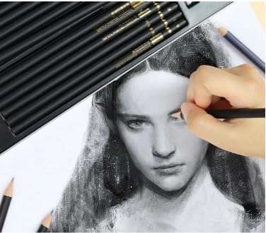 SAMVARDHAN Professional Sketching & Drawing Art Tool Kit - Drawing Pencils, Graphite Pencil Set, Art Pencils, Shading Pencils Set of 29 Pcs 5