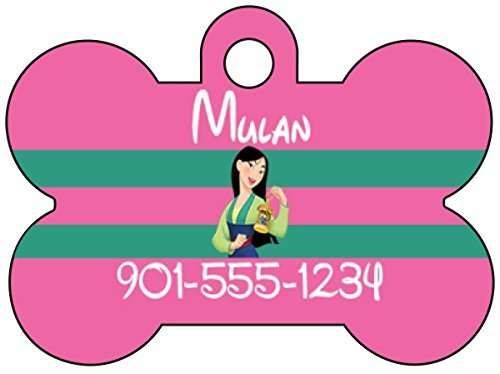 Mulan Dog Tag Pet Id Tag Personalized w/ Name & Number