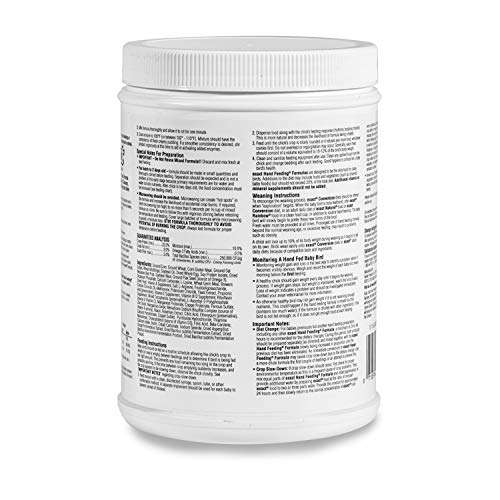 Kaytee no flavor Exact Hand Feeding Powder for Baby Bird Food (18oz), Brown -100032328 2