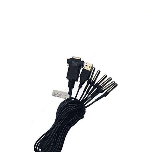 Taidacent DC3.3-5V Temperature Humidity Sensor Transmitter MODBUS Industrial Waterproof and Dustproof Module High Precision DB9 Probe for Greenhouse Warehouse Farm (DS18B20 Sensor 1 Probe) 6