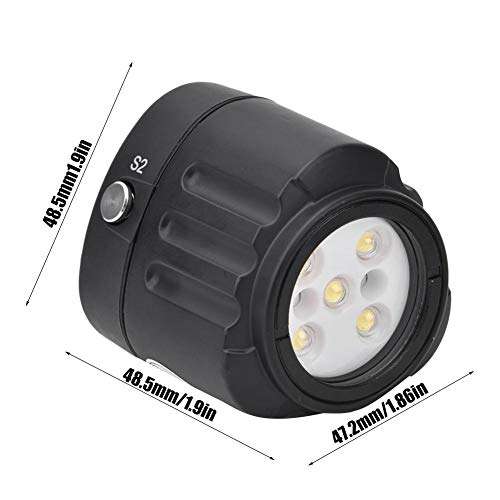 Natruss 7500K 1000lm Underwater Fill Light, LED Energy-Saving 40m/130ft IPX8 Waterproof Grade Diving Fill Light, SL-18 for Photography Underwater 5