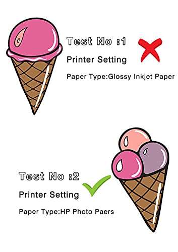 Printable Vinyl for Inkjet Printer,20 Sheets 8.3"x 11.7" Clear Premium Sticker Paper,Transparent Paper Sheet for DIY Crafts Stickers,Dries Quickly 6