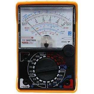 SCHOFIC (YX-3600 TRE) Analog Multimeter and Professional Multimeter with Mirror Scale/Diode/Transistor/Hfe For Measuring Resistance, Voltage, Transistor and Diode, Large