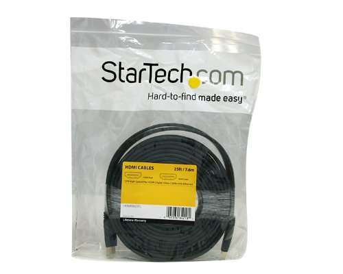STARTECH.COM 25 FT Flat HIGH Speed HDMI Cable with ETHERNET - HDMI - M/M 3