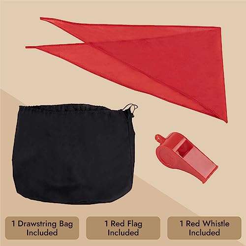 BLUE PANDA Field Day Tug of War Rope - 50 ft Brown Jute - Team Building Activity & Summer Camp Outdoor Rope with Flag & Whistle for Relay Race, Sack Race & Obstacle Course for Adults 5