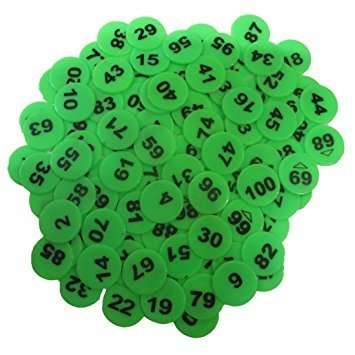 Plastic Numerical Token/Coins Pack of 500 to 1000 4