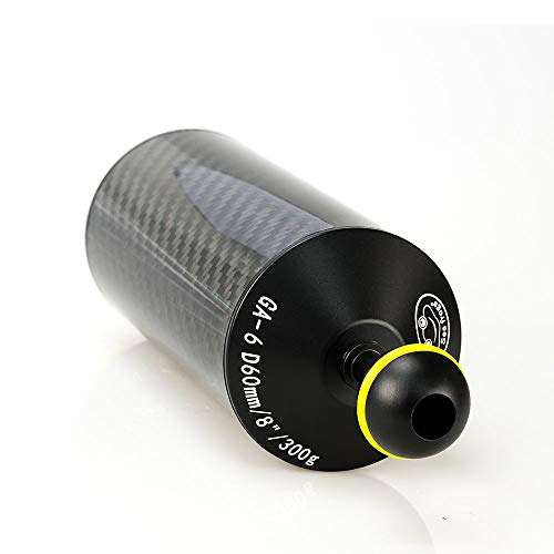 MEIKON Seafrogs D60mm 8'' Underwater Float Arm Carbon Fiber Floating Dual Ball Diving Buoyancy Arm for Underwater Diving Tray Video Light/Strobe (D60mm, 8'', Buoyancy provided 300g) 3