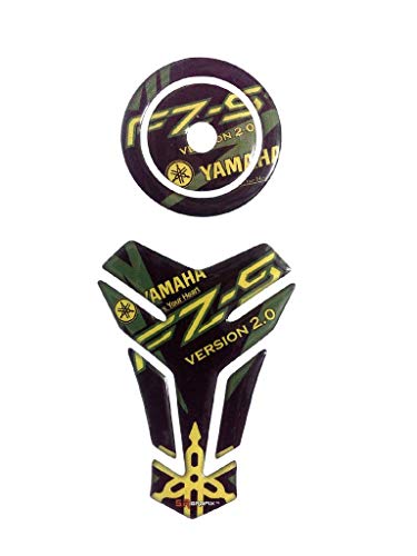 Speedwav COMBO FZ-S Customize YG Vinyl Tank Pad & fuel cap Sticker cbsticker14