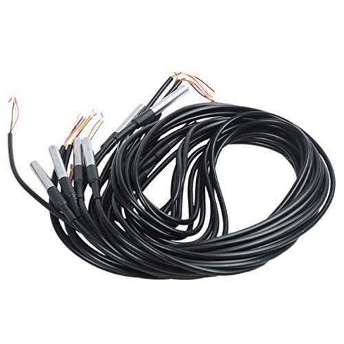 Gravo 20Pcs/Lot Waterproof DS18B20 Temperature Probe Temperature Sensor 18B20 1