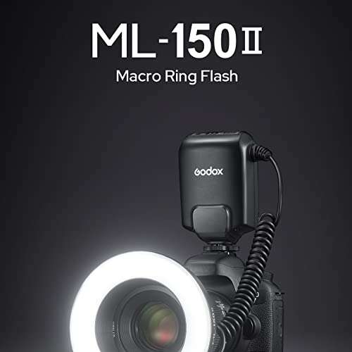 Godox ML-150II Macro Ring Flash Light GN12 with 8 Lens Adapter Rings for Canon Nikon Pentax Olympus DSLR Cameras 2