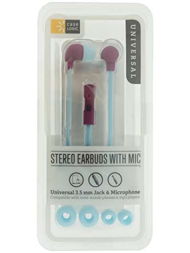 Bytech Case Logic Stereo Earbuds Blue 4