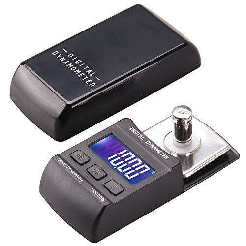 Kinstecks [New Version] 100g/0.01g Digital Turntable Stylus Force Scale LP Stylus Gauge Blue LCD Backlight Digital Scale with 10g Calibration Weight for Tonearm Phono Cartridge-Black 1