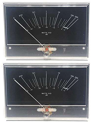 2pcs M-5000R HIFI Fever Amplifier VU Panel DB Level Meter Power Amplifier 1