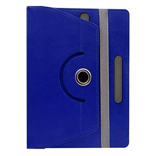 Hello Zone Exclusive 360� Rotating 7� Inch Flip Case Cover + Free Tempered Glass for Asus Google Nexus 7C 2013 Edition -Blue 3