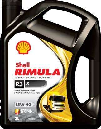 Shell Rimula R3X 15W-40 API CH4 Plus Heavy Duty Diesel Engine Oil (5L)